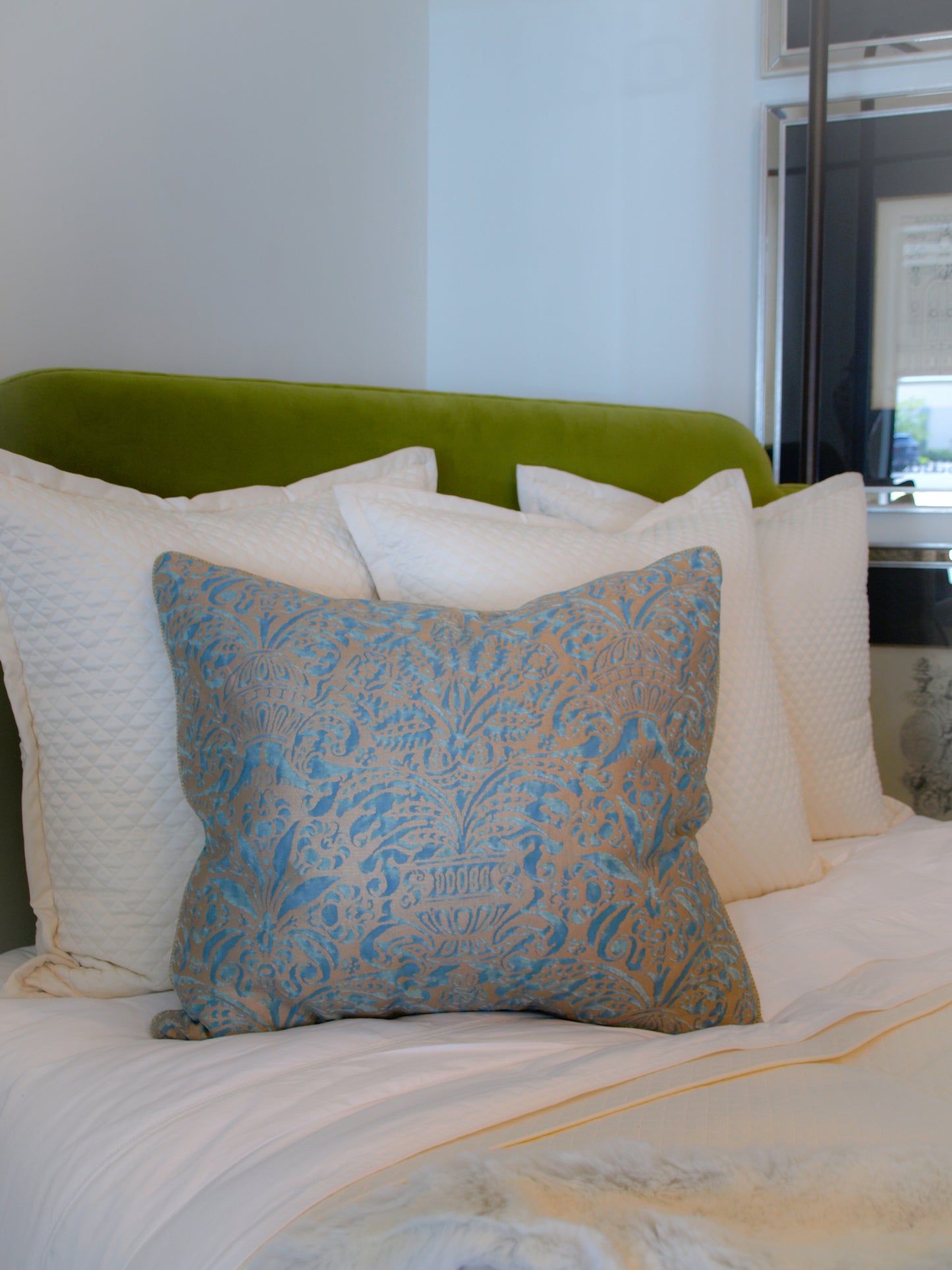 BLUE FORTUNY PILLOW