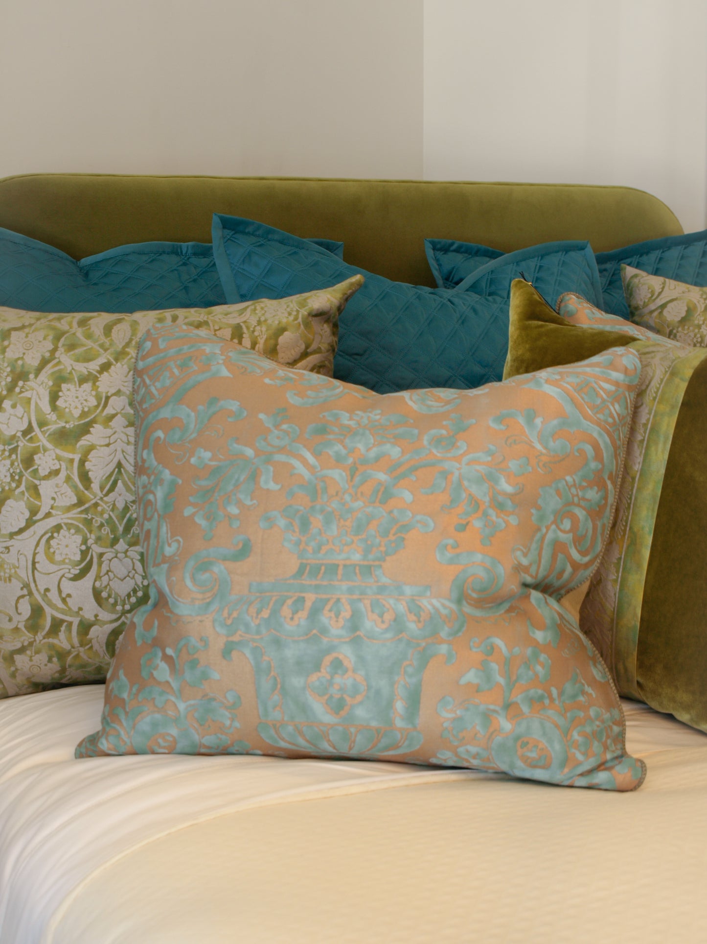 TURQUOISE FORTUNY PILLOW