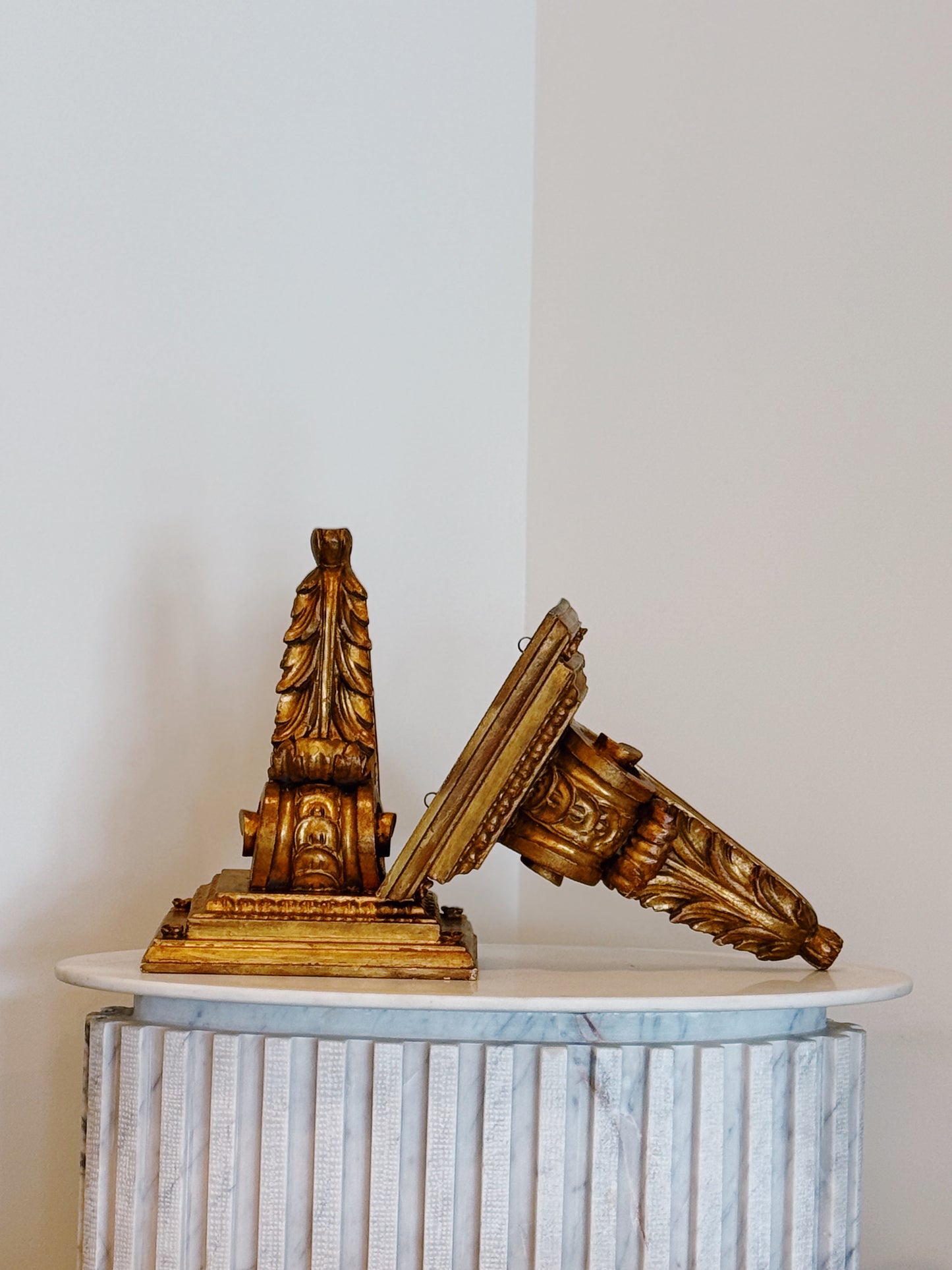 GOLD SCONCE SHELVES