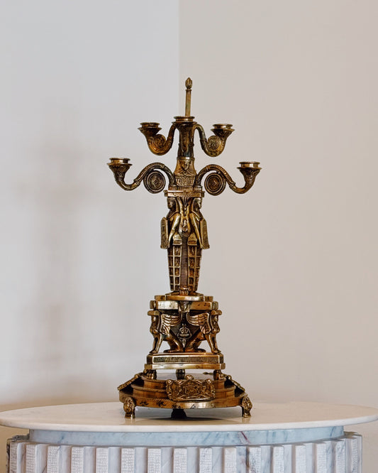 GOLD CANDLE HOLDERS
