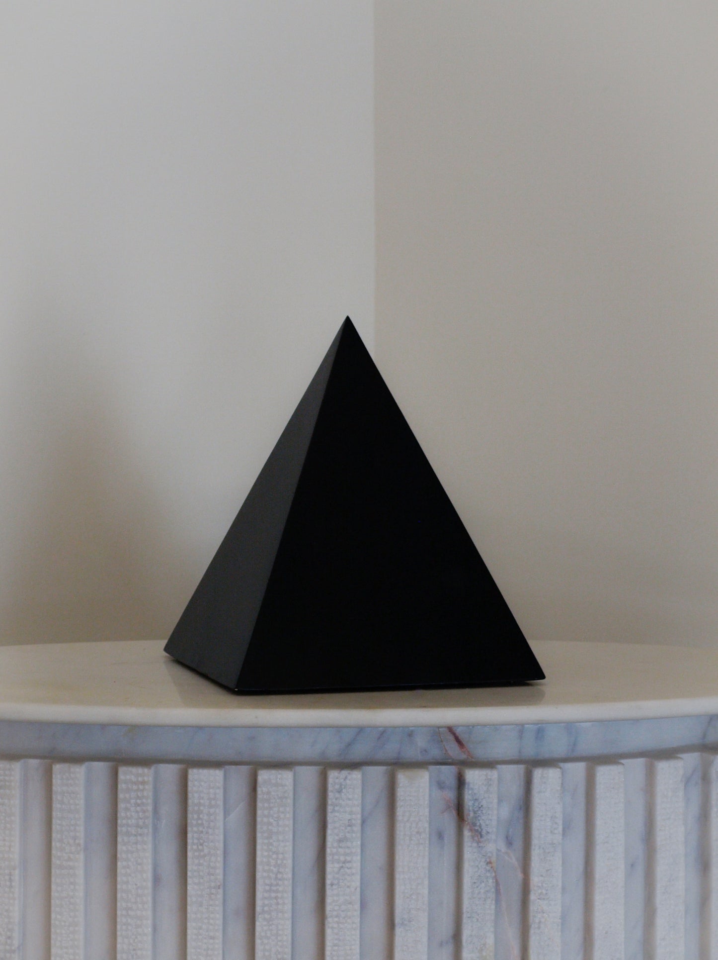 BLACK CONCRETE PYRAMID