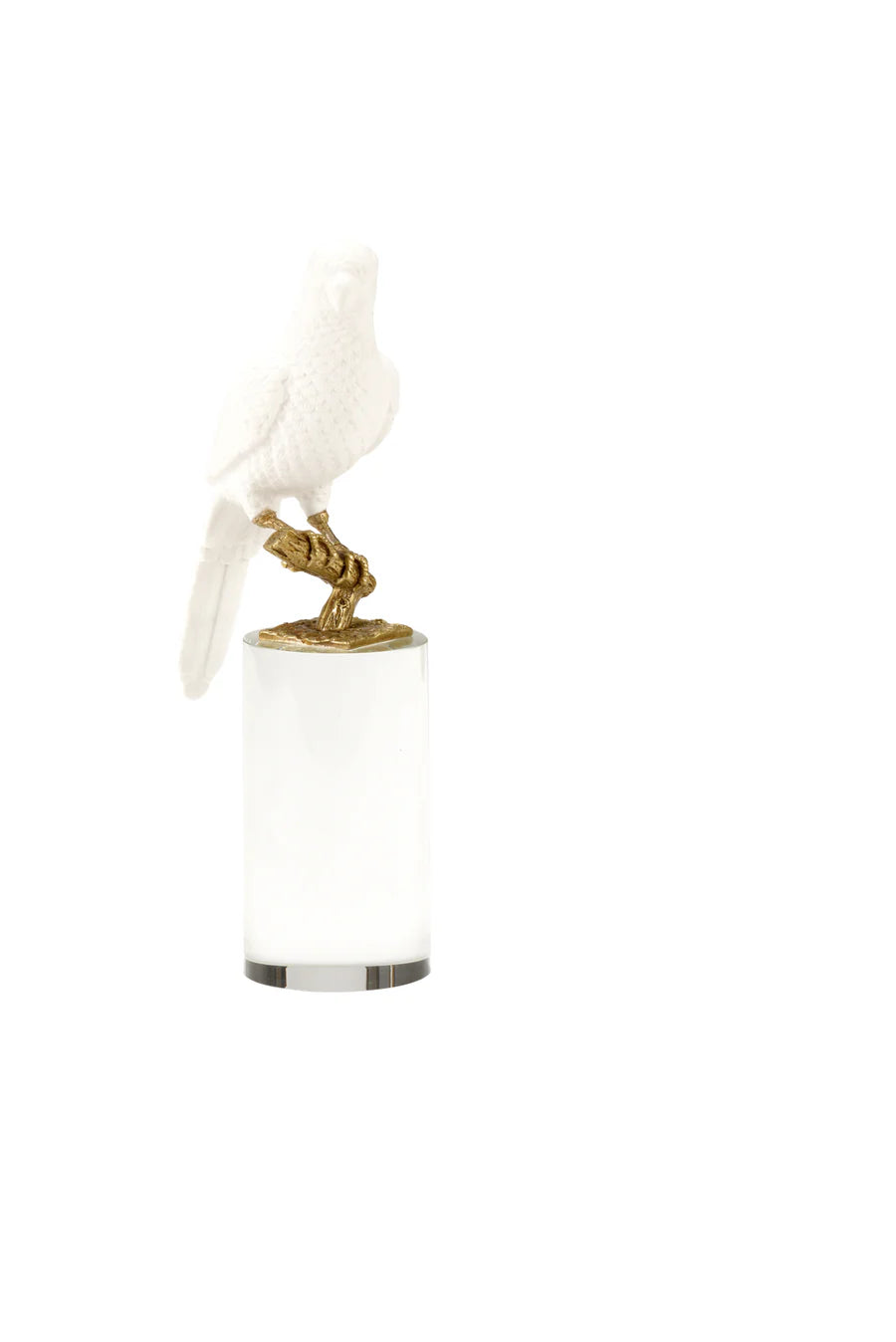 PARROT ON CRYSTAL ROUND